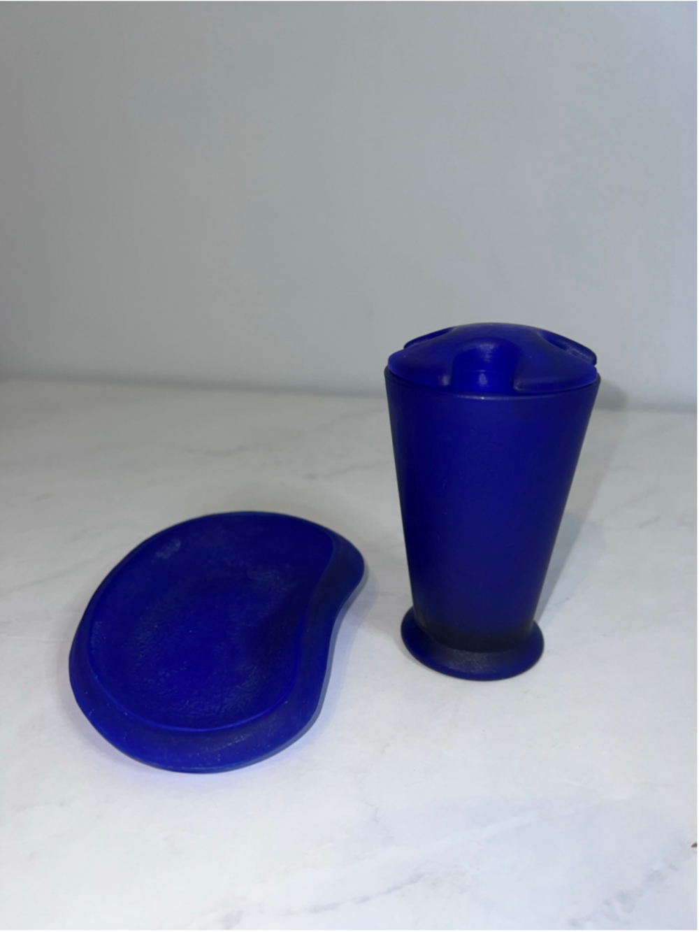 Umbra Cobalt Frosted 90s Celestial Blue Bath Set